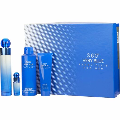 Set Perry ellis 360 very blue for men (4 piezas)