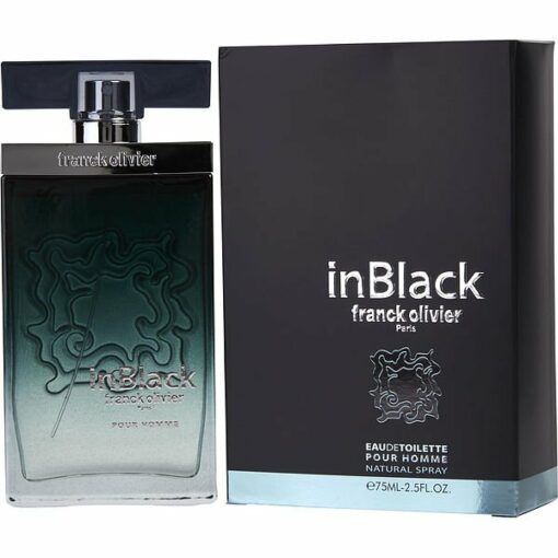 In black for men franck olivier eau de toilette 75 ml.