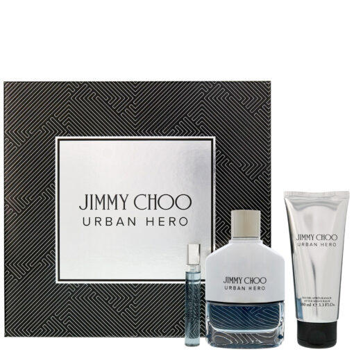 Set Jimmy choo urban hero for men (3 piezas) eau de parfum 100 ml. Y 30 ml., after shave 100 ml.