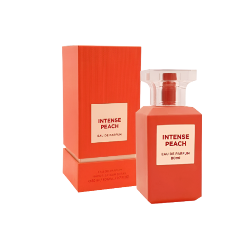 Fragrance World Intense peach eau de parfum 80 ml. Mujer