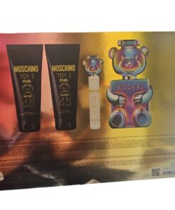 Set Moschino toy 2 pearl ( 4 piezas ) eau de parfum 100 ml. Y 10 ml., bath and shower gel 100 ml., body lotion 100 ml. Unisex